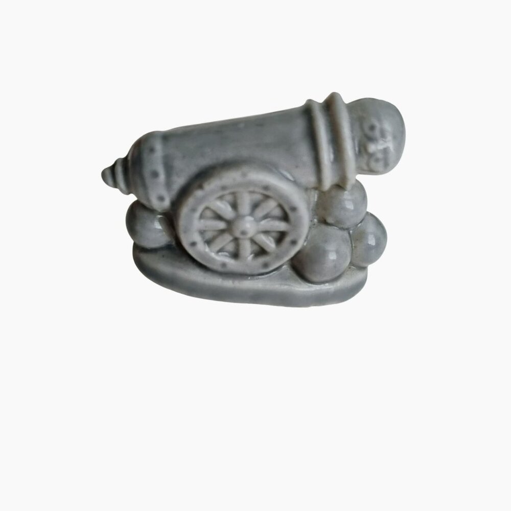 Wade Whimsies Red Rose Tea Figurines Cannon From Circus Set Human Cannonball